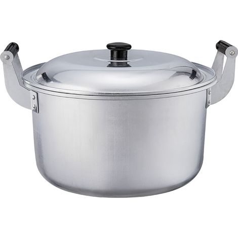 Marmite en aluminium avec couvercle et poignée, marmite épaisse à transfert de chaleur à haute efficacité, cuisine (1/5)