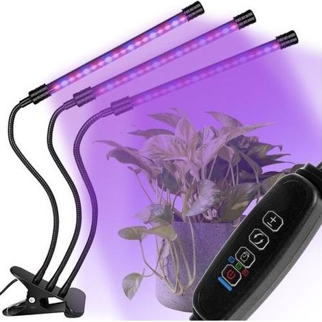 Lampe horticole - Éclairage pour plantes avec 3 tubes LED-Online Store (1/5)