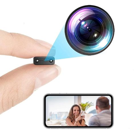 Petite caméra WiFi sans fil, caméra de sécurité espion cachée, HD 1080p, mini caméra de surveillance pour bébés et animaux, avec vision nocturne et détection humaine (Carte mémoire non incluse) (1/5)