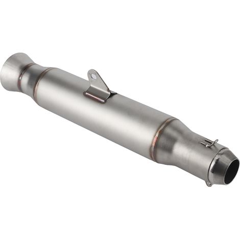 Tube d'échappement de 1,5 à 2 pouces pour moto, style GP Racing, en acier inoxydable et titane, universel. (1/5)