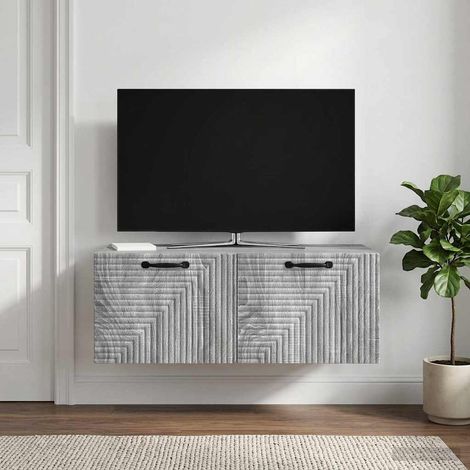 Wandmontierter TV-Schrank Graues Sonoma 78,5 x 41 x 30 cm (1/5)