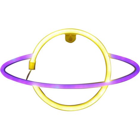 LED-Neonplanetenleuchte, USB- oder Batteriebetrieb, Wanddekoration für Schlafzimmer, Partys, Ambientebeleuchtung (1/5)