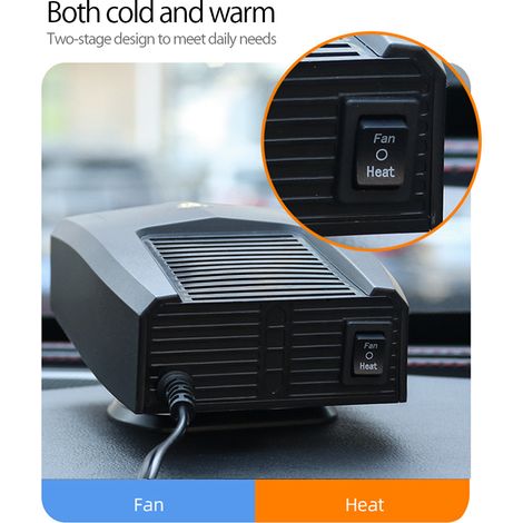Tragbare 2-in-1-Autoheizung, Schnellheizung, automatischer Start, Winterkühlung, Scheibenenteiser, Entfeuchter, Kompaktventilator (1/5)