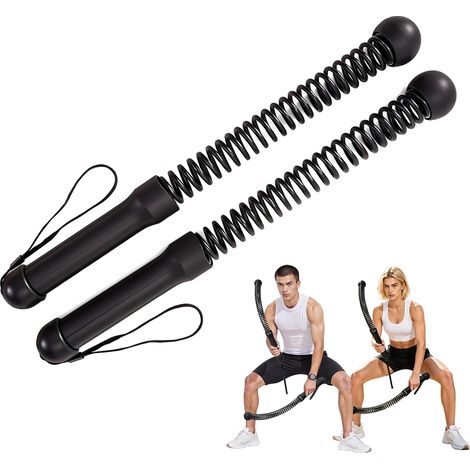 Battle Rope Ropeless Silent Battle Rope - Easy to Carry with Non-Slip Handle for Total Body Sculpture, Cardio and HIIT Training (1/5)