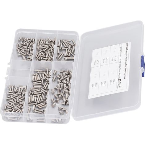 325 Pièces Goujons à Souder Acier Inoxydable M3 M4, 6 Types de Vis de Soudage par Points à Tête Plate pour Équipements Industriels (1/5)