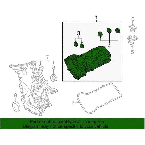 Rechter Ventildeckel HL3Z-6582-F für Expedition-- (1/5)
