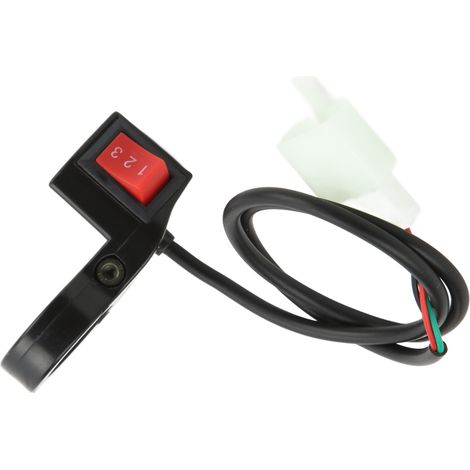 Guidon Commodo 22mm 3 Vitesses pour Vélo Électrique Moto Tout Terrain Pièce de Rechange Kit (1/5)