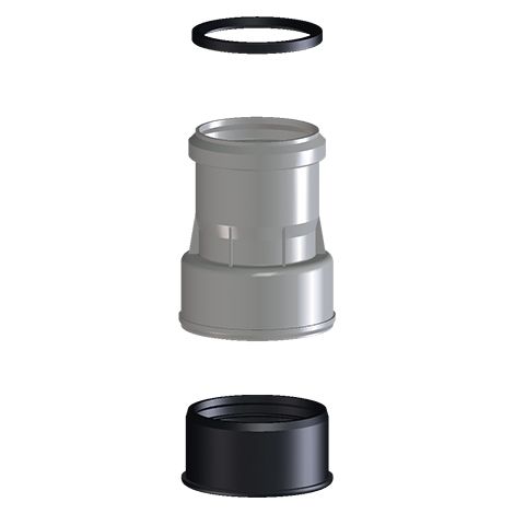Manchon de raccordement pour tuyau en plastique/fonte DN75/DN80