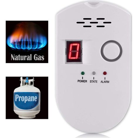 Détecteur de gaz naturel enfichable avec alarme 85 dB, prise UE, capteur de fuite pour cuisine et maison, dispositif d’alerte de sécurité contre les concentrations de gaz (1/5)