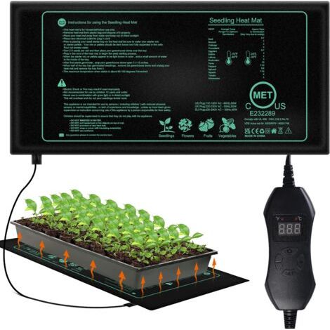Tapis Chauffant Semis, Tapis Chauffant pour Plantes, Tapis Chauffant pour Semis, 50W Panneau Chauffant Poussin, Mini Serre Chauffante, Plaque Chauffante pour Semis, Animaux Domestiques Et Reptiles, 25 (1/5)