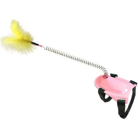Chatons drôles jouets interactifs avec ressort, plumes et coup de patte, jeu intérieur pour chat. (1/4)