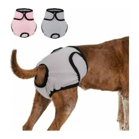 Cyslmuk – Couches réutilisables pour chien 33-50 cm – Culottes hygiéniques lavables – Absorption optimale pour incontinence et chiennes en chaleur