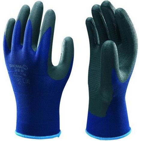 Showa 380 Guanto Da Lavoro Maglia Senza Cuciture Nitrile Usi Generici 7/M