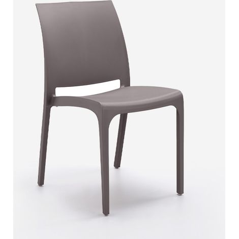 SEDIA IN POLIPROPILENE 'VOLGA' beige taupe (1/4)