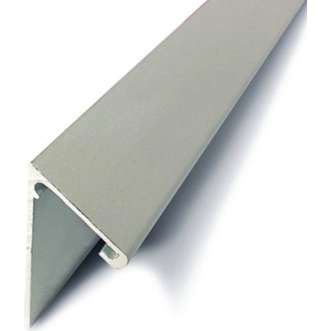 Dinac – Profil rejet eau à visser – Aluminium anodisé naturel – Longueur 2,5 m – Lèvre goutte pour évacuation efficace des eaux pluviales