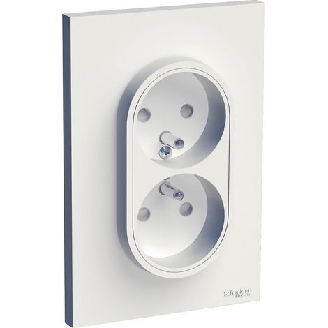 Prise de courant 2P+T Odace à vis connexion rapide anthracite - Schneider