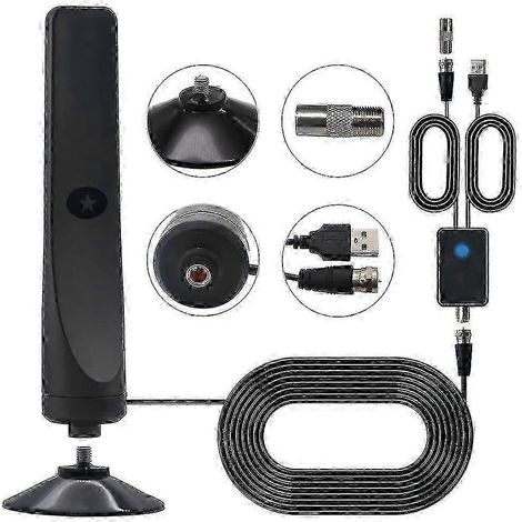 Rewave-Antenne, Rewave-Antenne, TV-Antenne, Plug-Play-Saugnapf-TV-Antenne-- (1/4)
