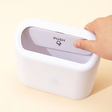 Poubelle de voiture 1 pièce avec couvercle pivotant-poubelle de voiture Durable et facile à nettoyer (1/4)