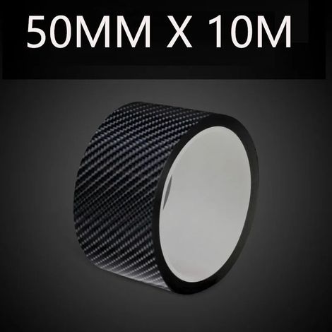 (50 mm x 10 m) Autocollants de protection pour voiture en fibre de carbone 5D : protection des seuils de porte,protection anti-rayures,protection pour pare-chocs,ruban adhésif de protection pour voitu (1/3)