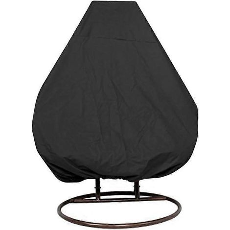 Housse imperméable pour fauteuil suspendu de jardin en rotin tressé 115 x 190 cm - housse de protection pour fauteuil œuf (1/5)
