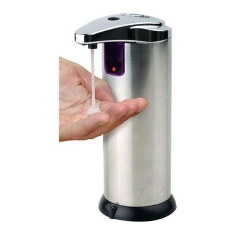 Distributeur de savon automatique - Appliquer le savon sans le toucher - Pratique et économique - Pour savon, gel ou alcool désinfectant (1/5)