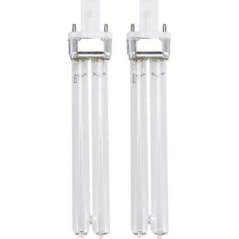Lot de 2 lampes de désinfection ultraviolette UV de 11 W, ampoules de stérilisation UV pour stérilisateur d'aquarium (culot G23) (1/5)