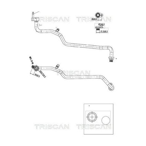 Conduite à haute/basse pression, climatisation TRISCAN 9010 16006 FORD 1516014