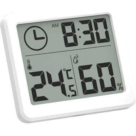 Digitales Thermometer und Hygrometer für Baby, Büro, Weiß, Smart Home, Elektronisches digitales Thermometer und Hygrometer (1/2)