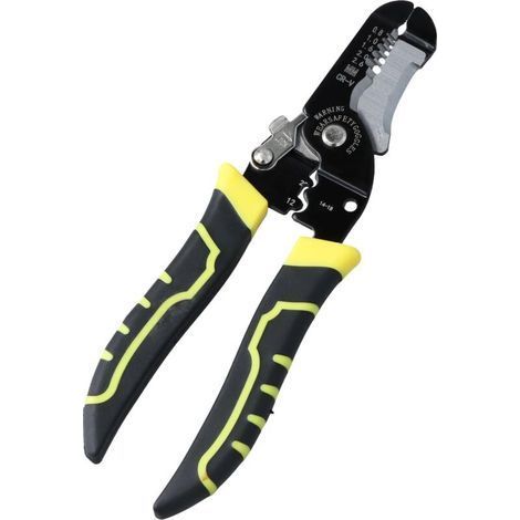 3 in 1 Wire Stripper, Professional Wire Stripper with Hidden Spring, Non-Slip Handle, Cable Cutter for 20-10 AWG Cables for Electricians, DIYers and Professionals (1/5)