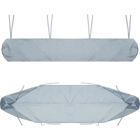 Housse de protection pour auvent d'extérieur, argent 4 m/11,12 pieds, housse de protection pour auvent de terrasse, housse de store enrouleur rétractable, tissu Oxford étanche à la poussière, housse d