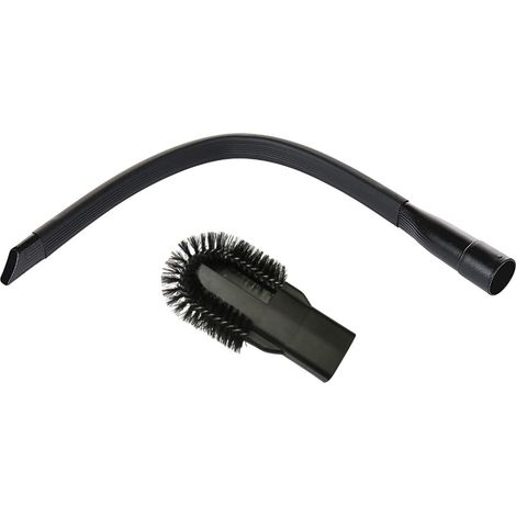 Flexible Fugen-Düse für 30-37mm Staubsauger wie SMC Sprintus Starmix Tefal Tristar UFESA Vax Vorwerk Zanker Zanussi Zelmer / Inkl. Bürstenaufsatz