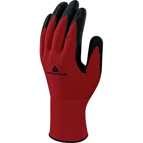 Delta-Plus Guantes mecánicos negros talla 9 a 11