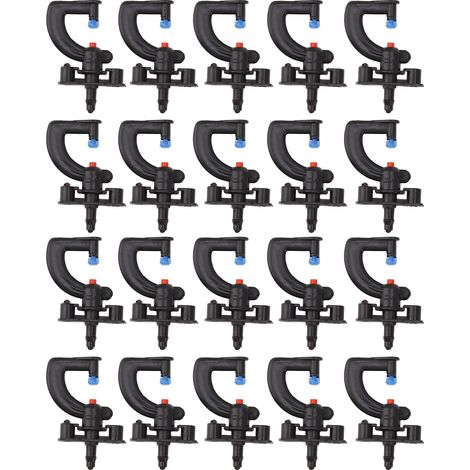 20pcs G Type Atomizing Nozzles Professional Humidification and Cooling Misting Nozzles for Farm Garden Outdoor Refractive Microspray