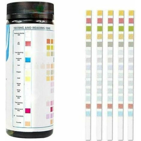 Kit de test d'eau potable 14 en 1 Test de qualité de l'eau pour puits et eau du robinet 50/100 pièces  50 pièces (1/5)