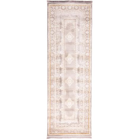 Tapis oriental tissé Shirin  - 200x100cm, Rectangular - 100% Acrylique - Tissé - Argent