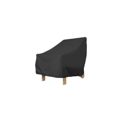 Sollbry Housse de chaise de jardin imperméable 91 x 85 x 80 cm en tissu Oxford 210D pour chaise noire anti-poussière résistante aux rayons UV pour chaise de jardin (1 PCS) (1/5)