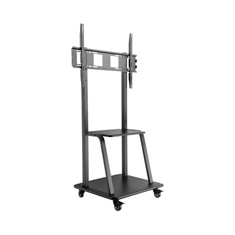 Soporte TV iggual GOLIAT Con Ruedas 37"-100" 150kg, Negro
