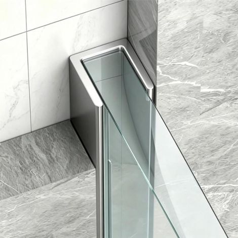 Profilé de porte douche en verre sans cadre pour usage (1/5)
