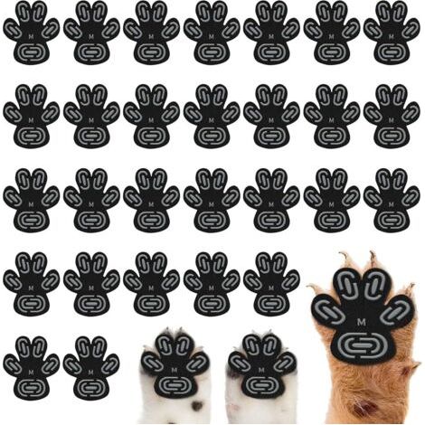 Lot de 28 chaussures antidérapantes pour chiens - Protection des pattes de chien - Antidérapantes - Taille M (1/5)