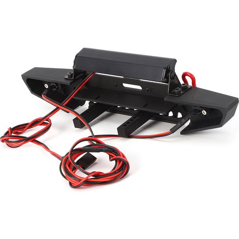 Pare-chocs avant avec LED pour crawler TRX4 Axial SCX10 90046, pièces de rechange RC 1/10