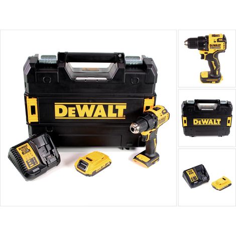 Trapano avvitatore a batteria DeWalt DCD 708 D1T 18V 65Nm senza spazzole + 1x batteria ricaricabile 2.0Ah + caricatore + TSTAK