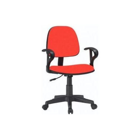 Sedia / Poltrona da ufficio / scrivania con braccioli - Mod. Dattilo ROSSO / ROSSA