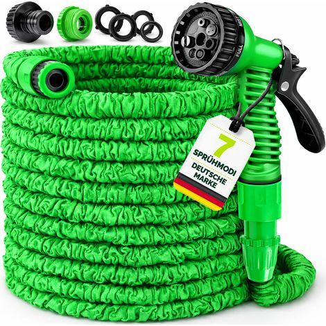 TRESKO® Flexibler Gartenschlauch Wasserschlauch dehnbarer Flexischlauch 22,5m