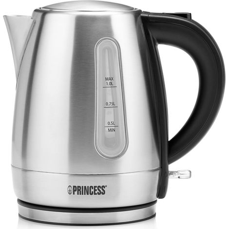 Bouilloire sans fil 1l 2200w noir/inox - Princess - 236023-01-001 (1/4)