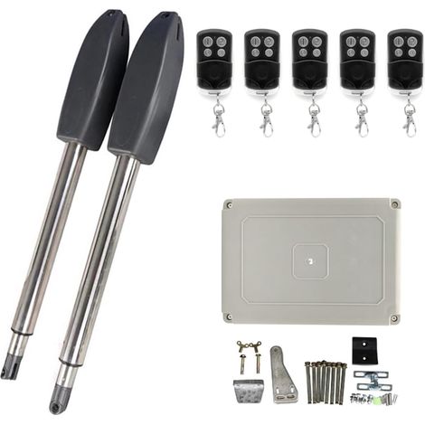 Kit d'ouvre-Portes automatiques Kit d'ouverture de Porte pivotante électrique Automatique 400KG pour Accessoires de Portail Coulissant (Color : 5 Remote, Size : 1 UK) (1/5)