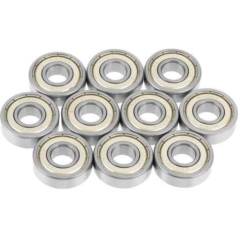10pcs 6000zz Steel Ball Bearings Deep Groove Ball Bearing Metal Sealed 10x26x8mm, default (1/5)