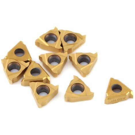 10 PCS CNC Cutter Inserts en carbure 11IR A60 Outil de tournage Lame de carbure avec Box pour matériaux souples (1/5)