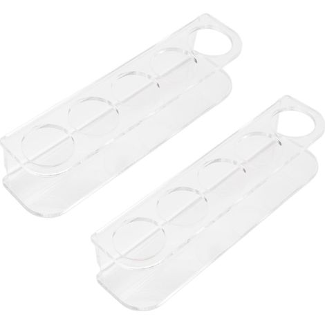 Support pour Flacons de Réfrigérateur – Paroi en Acrylique pour Flacons de Réfrigérateur pour de 2,5 Cm de Diamètre, Vertical Peu Encombrant, Peut Contenir 10, Montage Mural ou Autoportant, (1/5)