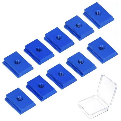 Pack of 10 M8 sliding nuts for T-slot rails – Aluminum T-slot nuts, T-slot fasteners for woodworking, CNC machine fixings and accessories (1/5)