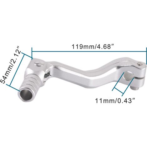 Huayang Bosuer Guizun Whiteboard-Drucker CB250 Offroad-Motorrad, modifizierter Schalthebel aus Aluminiumlegierung, silberweiß (1/4)